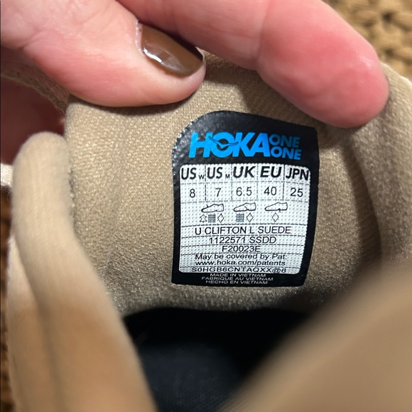 Hoka Women's Beige Sneakers - Picture 6 of 6